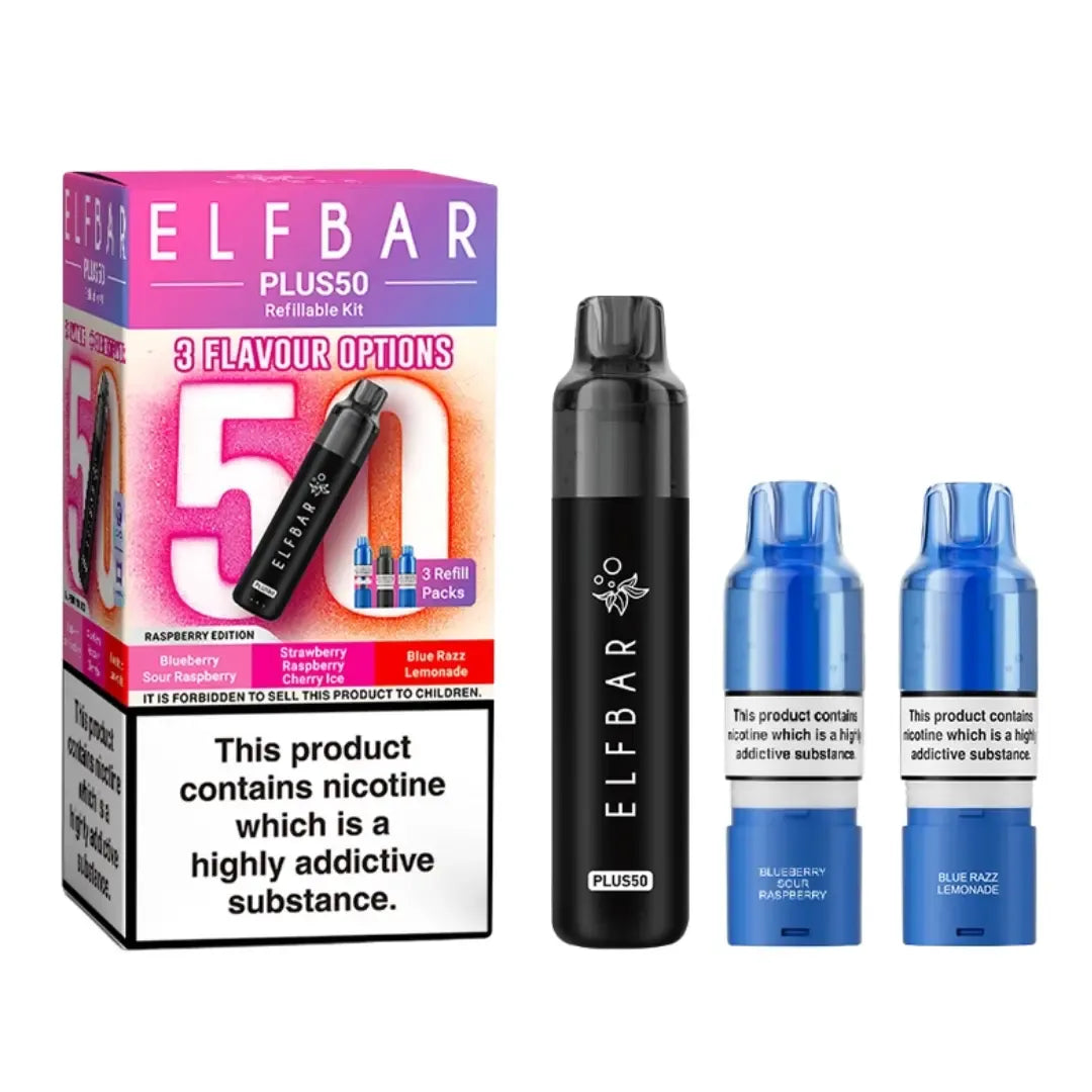 Elf Bar Plus 50 Kit | 50K Puffs & 15 Flavour Editions – Eazy Vapes