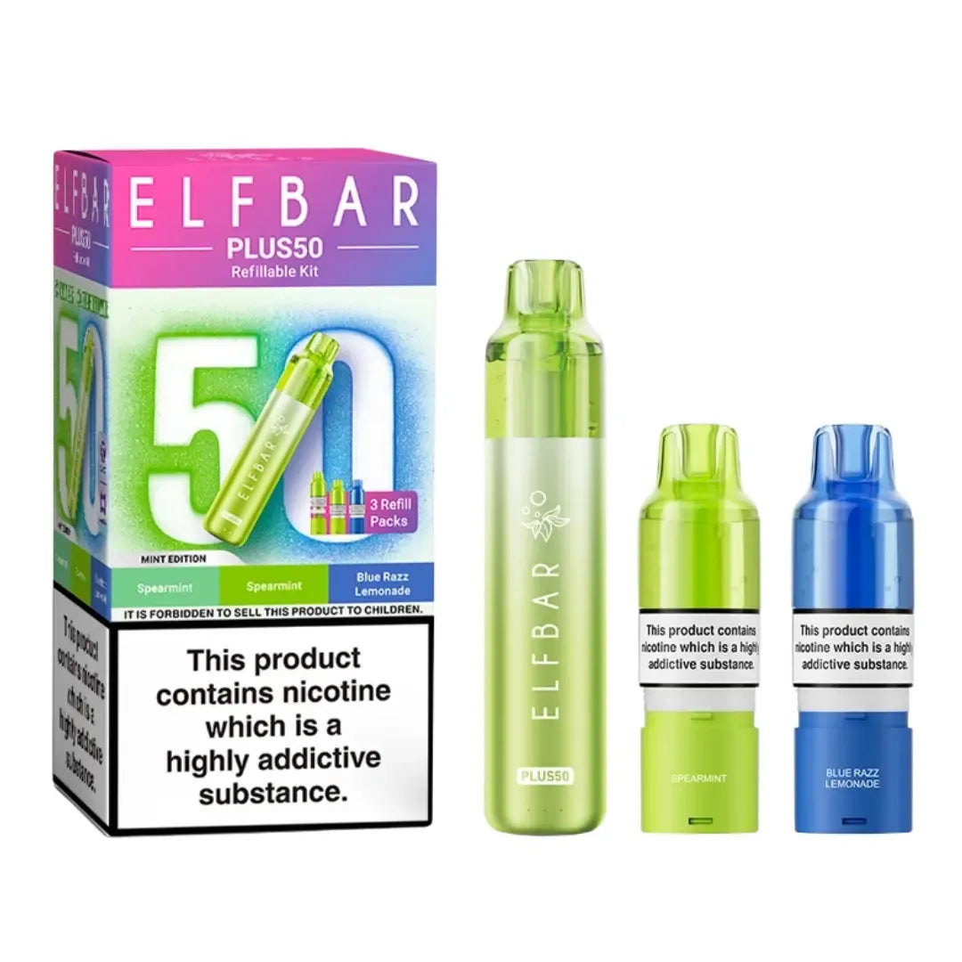 Elf Bar Plus 50 Kit | 50K Puffs & 15 Flavour Editions – Eazy Vapes