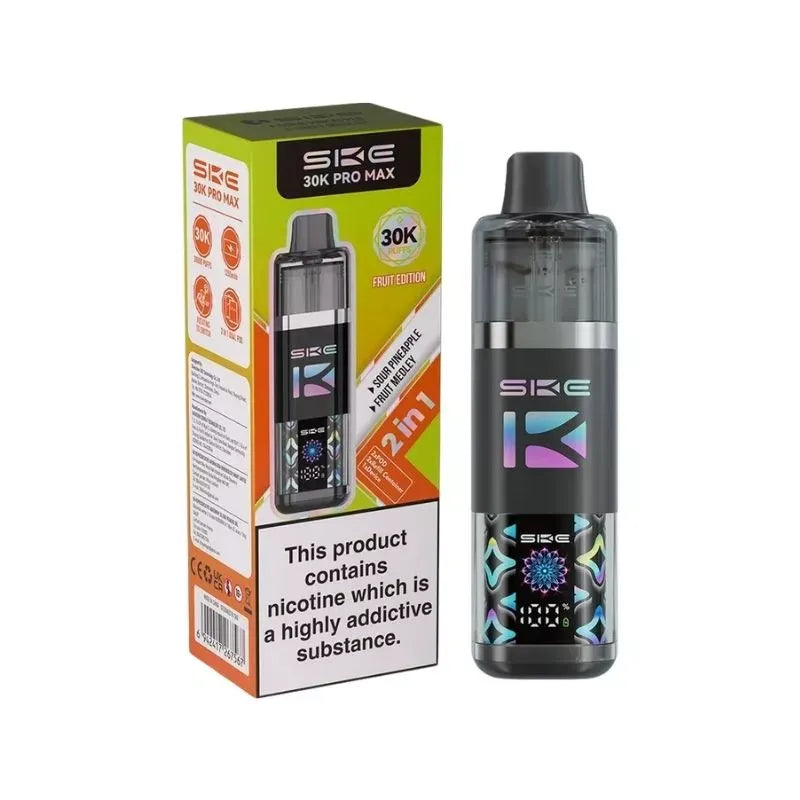 SKE Pro Max 30K Fruit Edition Sour Pineapple and Fruit Medley vape