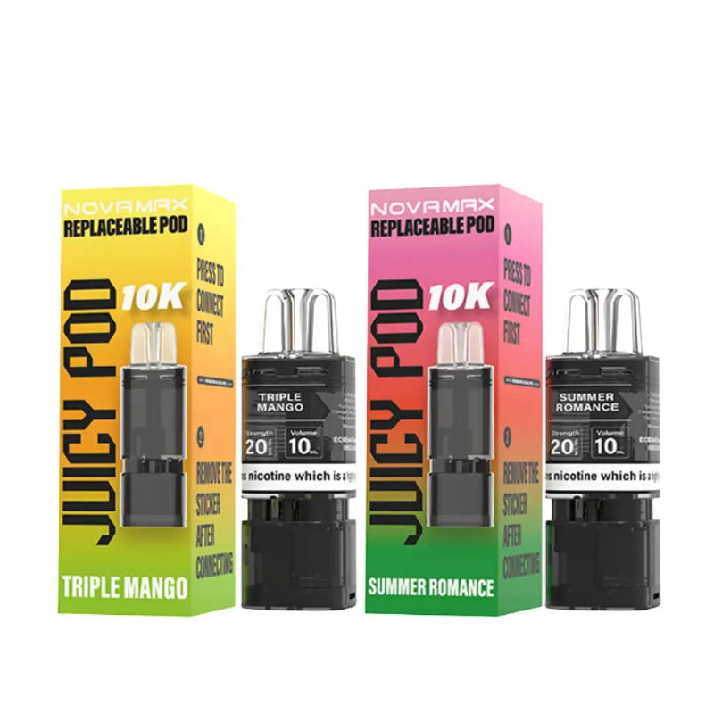 Juicy Pod Novamax 10K Replacement Prefilled Pods - Buy at Eazy Vapes