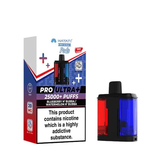 Hayati Pro Ultra Plus 25K Replacement Pods - Blueberry H'Bubba / Watermelon H' Bubba