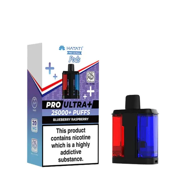 Hayati Pro Ultra Plus 25K Replacement Pods - Blueberry Raspberry