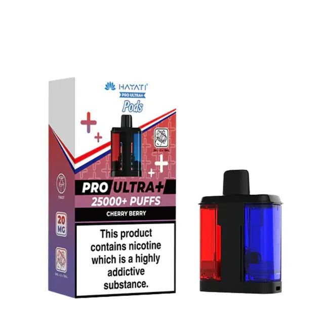 Hayati Pro Ultra Plus 25K Replacement Pods - Cherry Berry