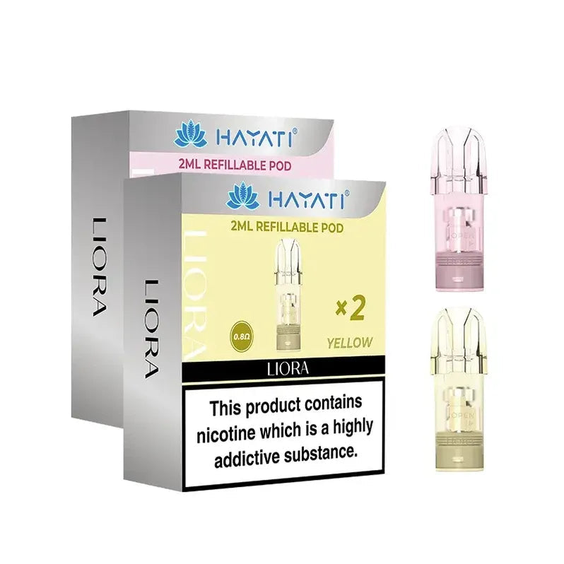 Hayati Liora Refillable Pods 2 Pack with 0.8 Ohm Mesh Coil