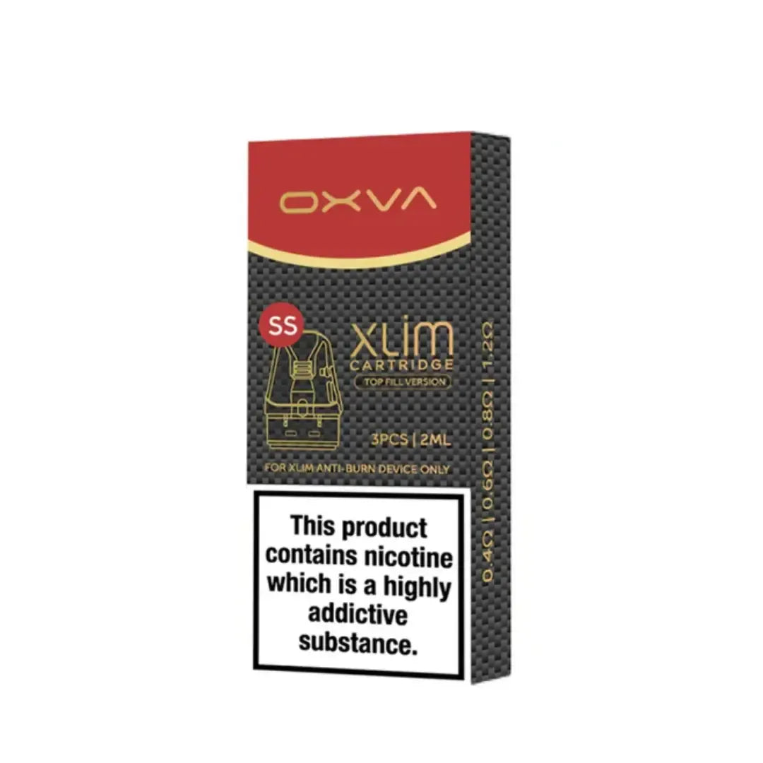 OXVA Xlim SS Top-Fill Pods (3-Pack) – For Xlim Pro 2 DNA - Eazy Vapes