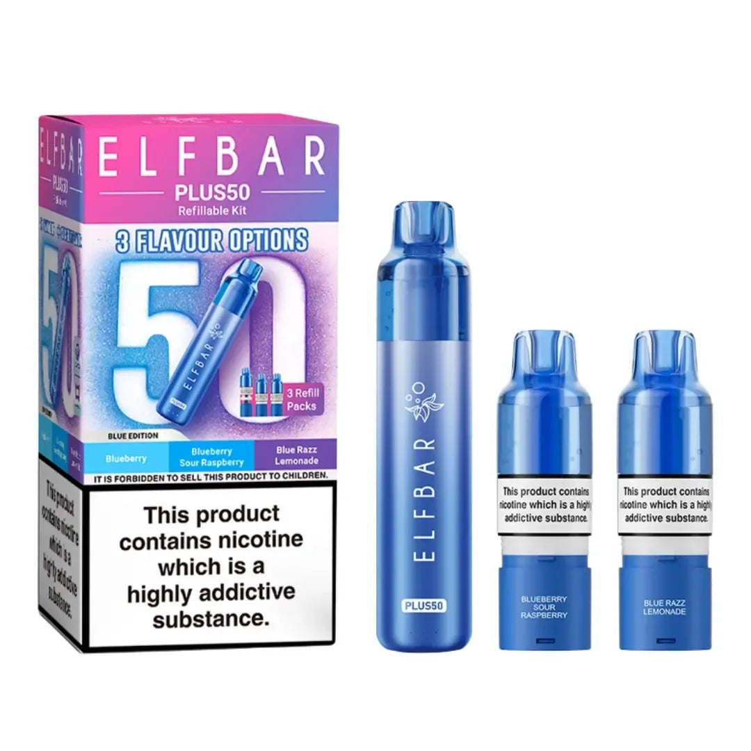 Elf Bar Plus 50 Kit | 50K Puffs & 15 Flavour Editions – Eazy Vapes