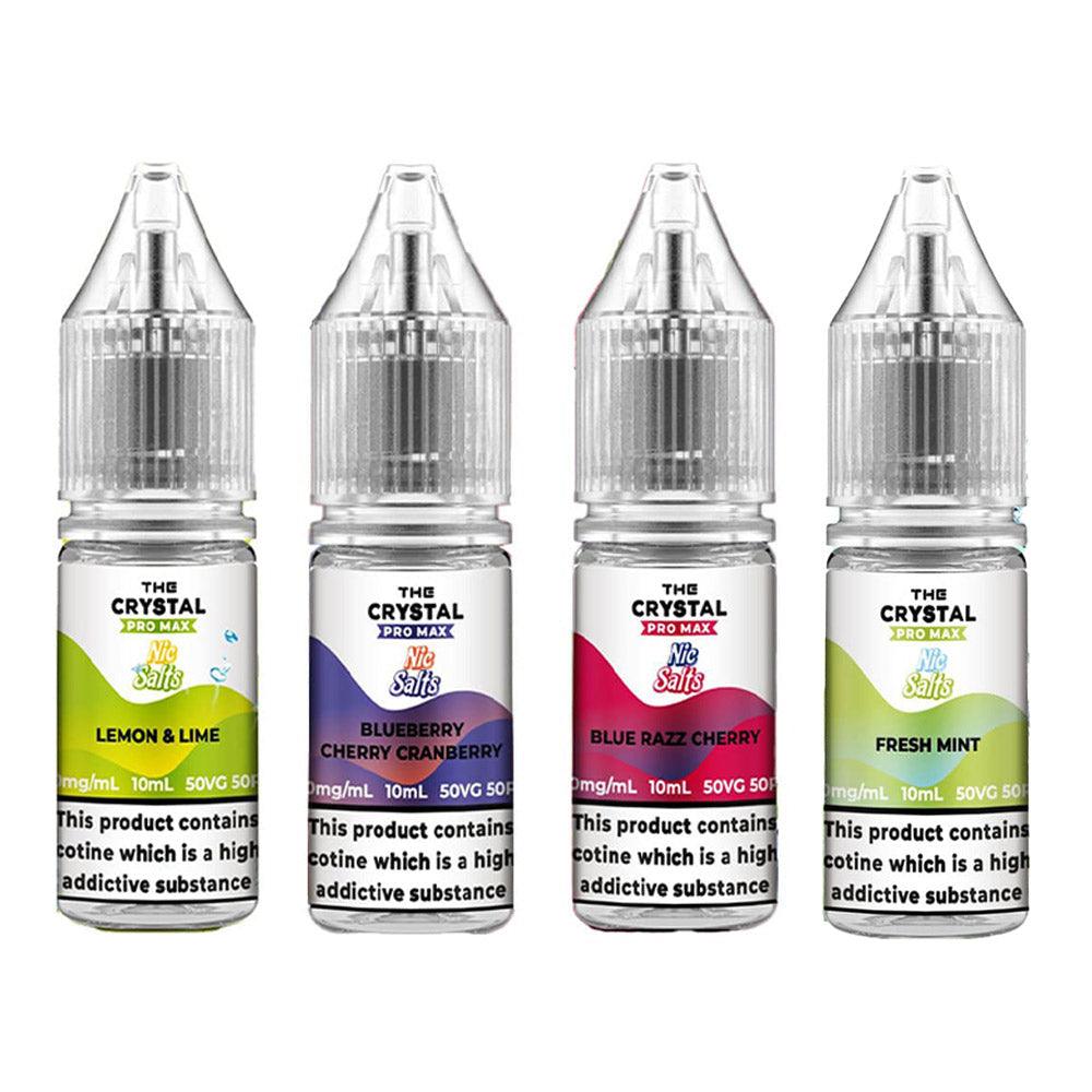 The Crystal Pro Max 10ml Nic Salts E-Liquids - Only £2.50 each | eazyvapes